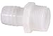 Nylon Straight Adapters 3/4
