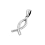 Classic Christian Fish Sterling Silver Charm Pendant