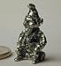 Miniature Gnome Sitting in Pewter by Warwick Miniatures