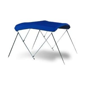 Three Box Bimini Top Fabric And Matching Storage Boot - Sunbrella Acrylic - 73in. - 78in. - Cadet Grey by
