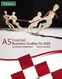 Cover of Essential Business Studies for AQA AS Student Book by Jonathan Sutherland Diane Canwell 1850083606