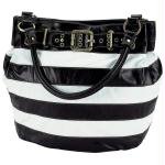 BLACK & WHITE STRIP PURSE