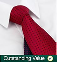 2 Pack Machine Washable Spotted Textured Ties