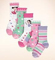 5 Pairs of Younger Girls Assorted Fairy Socks