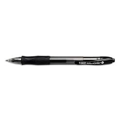 BIC Velocity Retractable Gel Pen, Refillable, Medium Point (0.7 mm), Black, 12 Pens