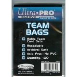 100 Resealable Team Bags for Sports Cards