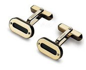18kt Gold Black Onyx Baraka Cufflinks