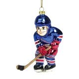 New York Rangers NHL Hockey Blown Glass 4" Christmas Tree Ornament - NHL Hockey