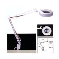 ALVIN® Deluxe Large Swing Arm Magnifier Lamp White