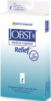 Jobst Relief Open Toe Stockings Thigh High 20-30 mmHg - Beige - Medium - Garter Style - 114640114645