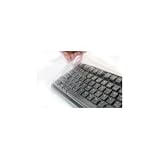 Arabic English by DC Bilingual Black Wired USB Computer Keyboard - Black Keys with Vivid Blue Arabic and White English Characters Letters - Bundled With The Keyboard Cover for Protection from Liquids, Dirt, Dust and Contaminants