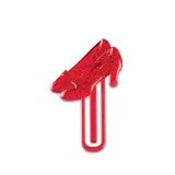Wizard Of Oz Ruby Slipper Bookmark Cupcake Picks - 12 Pack