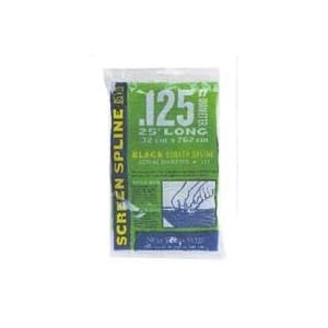Phifer 3007696 140-Feet by 25-Feet Spline, Black