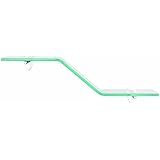 John Sterling KT-0134-618ZSN Wave Glass Shelf Kit, Satin Nickel, 6-Inch by 18-Inch