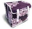 Basil Blossom Double Bike Bag Purple Rack
