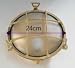 IP 64 Die-cast bronze flush light with die-cast glass.
