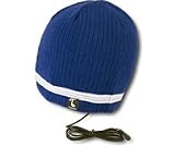 Tooks VELOCITY Headphone Beanie Hat With Built-in Removable Headphones - COLOR: CADET BLUE