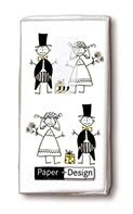 Produkt-Bild: 10 Taschent&uuml;cher Just Married - Hochzeit
