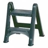 Rubbermaid 4209-03-GRAY EZ Step Gray Two-Step Folding Step Stool