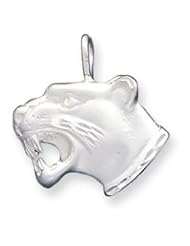 Sterling Silver Tiger Head Charm QC1771"