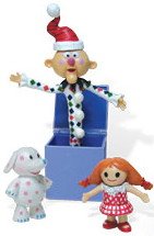21  Xe6t7lL Rudolph the Red Nosed Reindeer Charlie in the Box Action Figure with Misfit Doll and Elephant