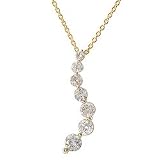 3/4ctw Diamond Journey Pendant