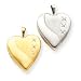 14k Rhodium 20mm Reversible with Diamonds Heart Locket