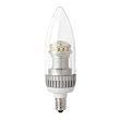 TCP LDCT3WH27K - 2.3 Watt Dimmable LED Torpedo Shape Light Bulb, Candelabra Base, 2700K