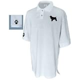 Ladies' Cocker Spaniel Black Golf Polo Shirt
