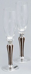 IMPERIAL CHAMPAGNE GOBLET - SILVER/ GLASS IMPERIAL CHAMPAGNE GOBLET