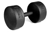 York “Legacy“ Solid Round Professional Dummbell - Black 60 lb
