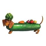 Hot Diggity Dog Veggie Weiner Dog Figurine