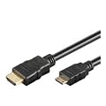 BIGtec 1,5m High Speed HDMI mini Kabel HDMI Stecker A auf mini HDMI C Stecker FULL HD Deep Color x.v. Color vergoldete Kontakte / schwarz mini HDMI Kabel HDMI C Kabel HDMI mini Kabel