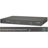 Perle IOLAN SCS16 DC - Console server - 16 ports - RS-232 - DC power - 1U