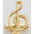 Music-G Clef Cufflinks and Stud Set available in Gold or Silver