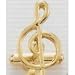 Music-G Clef Cufflinks and Stud Set available in Gold or Silver