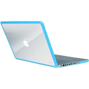 iLuv Dual Material Skin for Apple MacBook Pro15 Inch, Blue (iCC1205BLU)