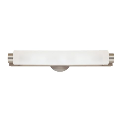 Sonneman 3830 Transitional Single Light ADA Compliant Bath Bar From the Tubo Collection, Satin Nickel On Sale