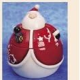 Ceramic Santa Cookie Jar by Transpac Imports