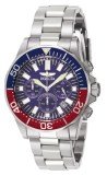 INVICTA SAPPHIRE DIVER CHRONOGRAPH BLUE DIAL BLUE/RED BEZEL 17052