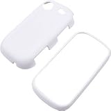 White Rubberized Protector Case for Samsung Messager Touch R630