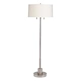 Kichler Lighting 74249NI Robson 58-Inch Portable Floor Lamp, Brushed Nickel with Off-White Linen Hard Back Shade