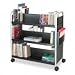 SAF5335BL - Safco Scoot Two-Sided 6-Shelf Steel Book Cart Image