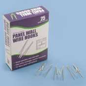Advantus Panel Wall Wire Hooks, Silver, 25 Hooks per Pack (75370)