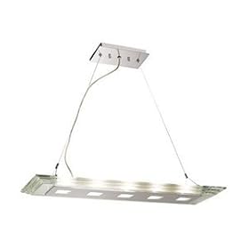 Access Lighting - 50474-CH CCL: Silica - 5 Light Pendant - Chrome Finish Clear Crystal... by Access Lighting