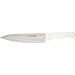 Basics P94801 8" White Cooks Knife with Polypropylene Handle