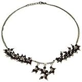 Sterling Silver Jewelry Necklace in Garnet Gemstone 17 