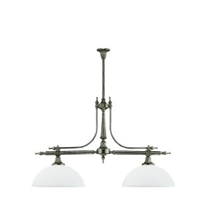 Crystorama Camden 1362-PW Round (27H x 38W) Pool Table 2 Light 200 watt Pendant in Pewter by Crystorama