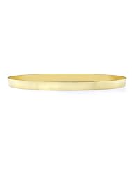 14K Gold Flat Bangle Bracelet, 7mm (just over 1/4") [Jewelry]