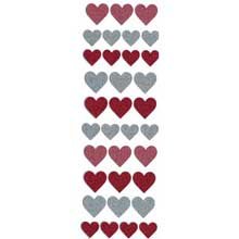 Martha Stewart Crafts Halloween Glitter Heart Stickers